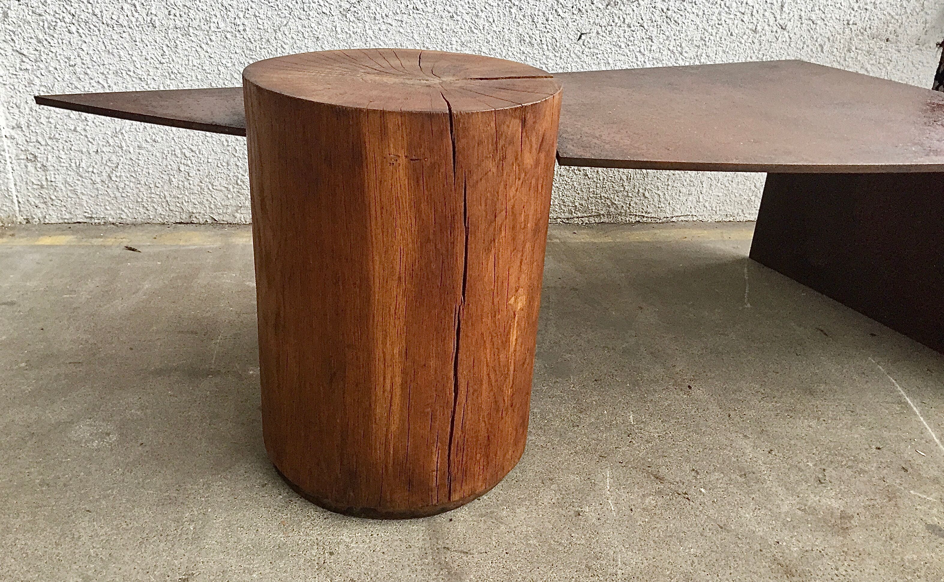 Corten steel coffee table