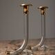 Paire de bougeoirs moderne Dorothy Thorpe