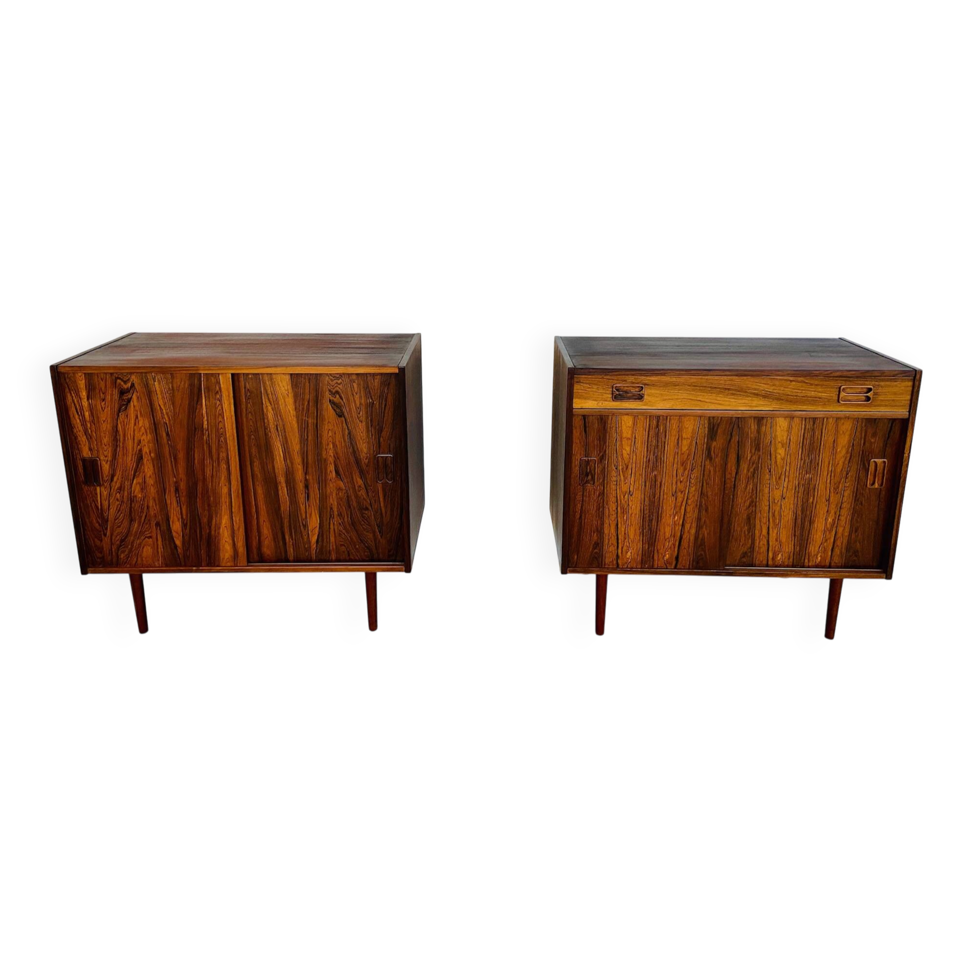 Vintage Danish buffets in rosewood from the 1960s.