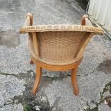 Wicker armchair