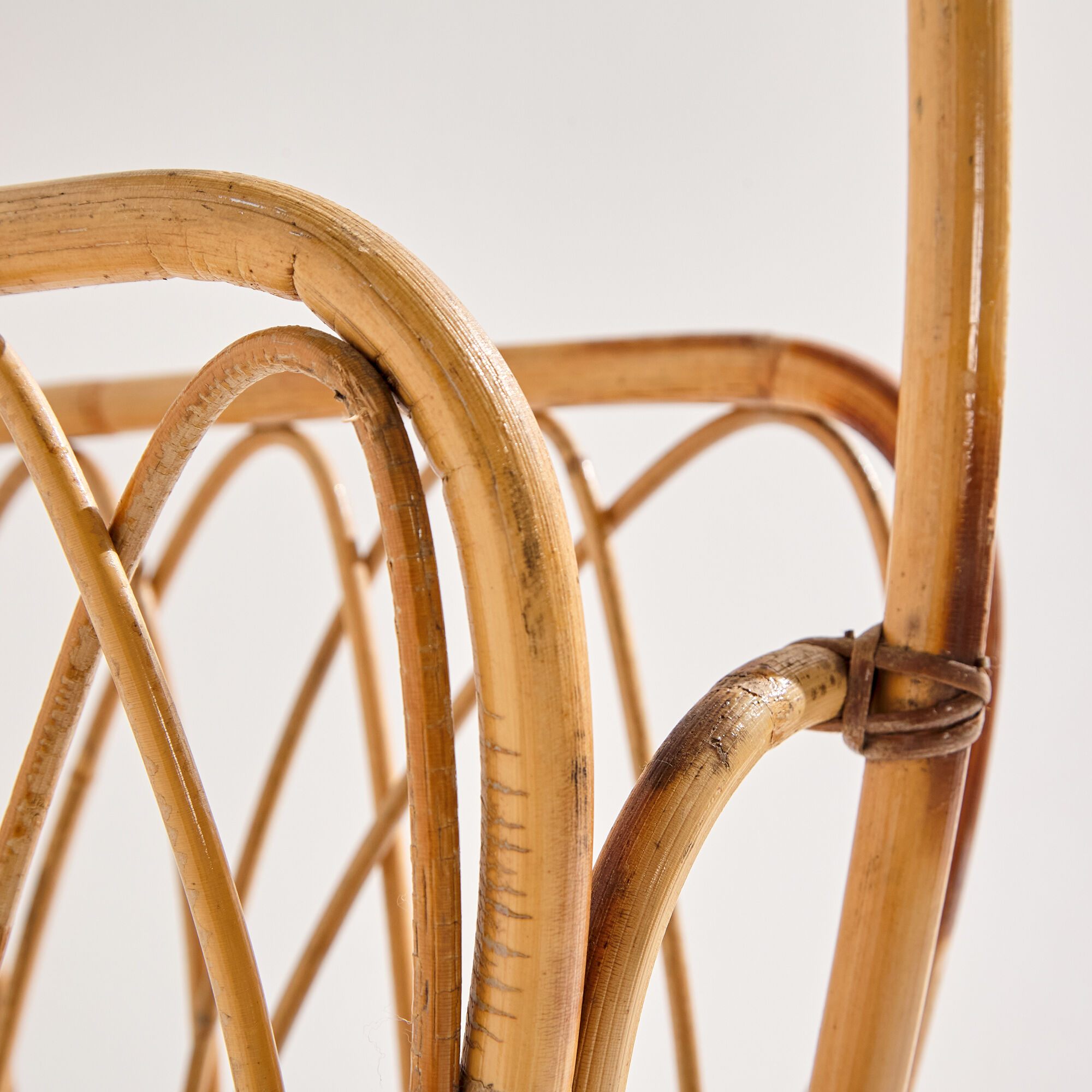 Bamboo magazine rack