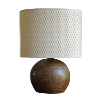 Lamp signed vintage sandstone ball