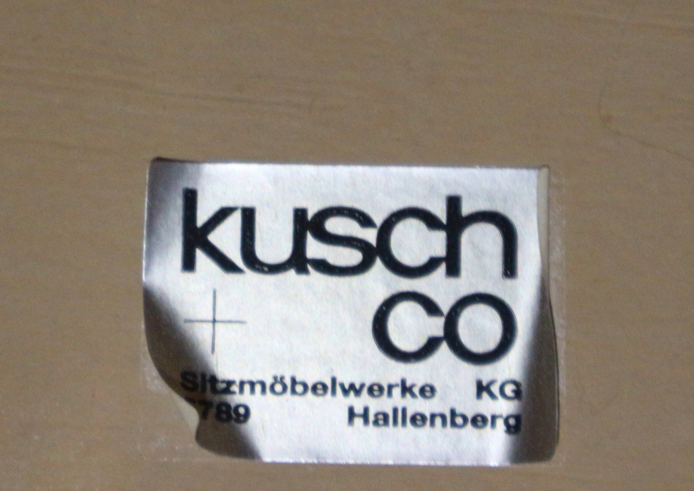 4x Vintage round dining table by Bruno Rey for Kusch and Co from the 1970s