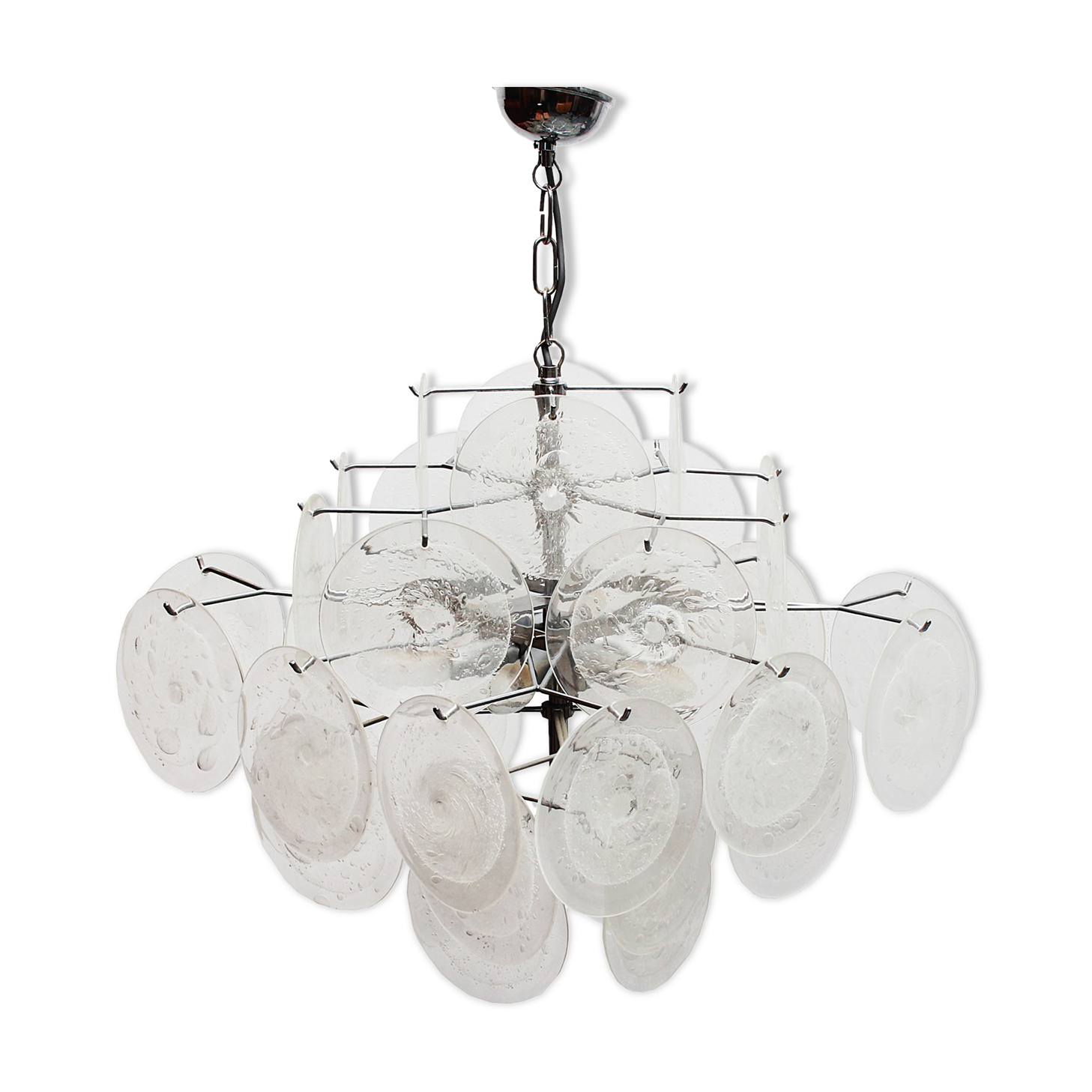 1970s chandelier Murano glass, Gino Vistosi