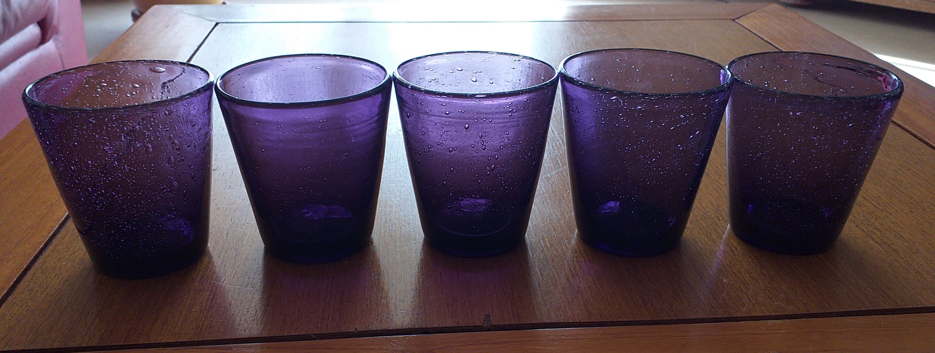 Lot of 5 glasses effect SIA bubbles