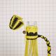 Bouteille scoubidou jaune et noire