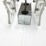 Glass wall lamps by Kinkeldey Germany 1960s