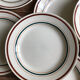 Service of 12 old flat plates "gien"