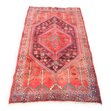 Tapis Persan ancien en laine type Shiraz Hamadan