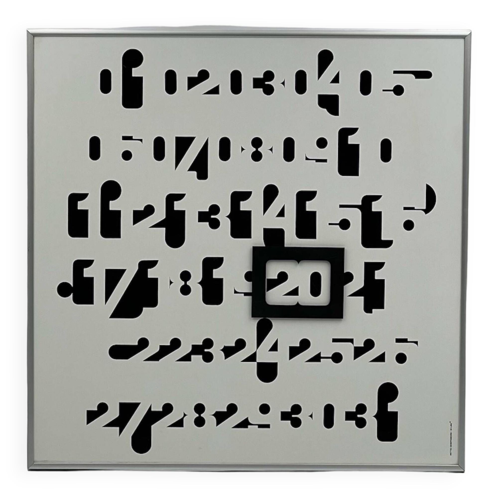 Rare Calendar 'Imbroglio', Jean-Pierre Vitrac Iconic Design 1970s