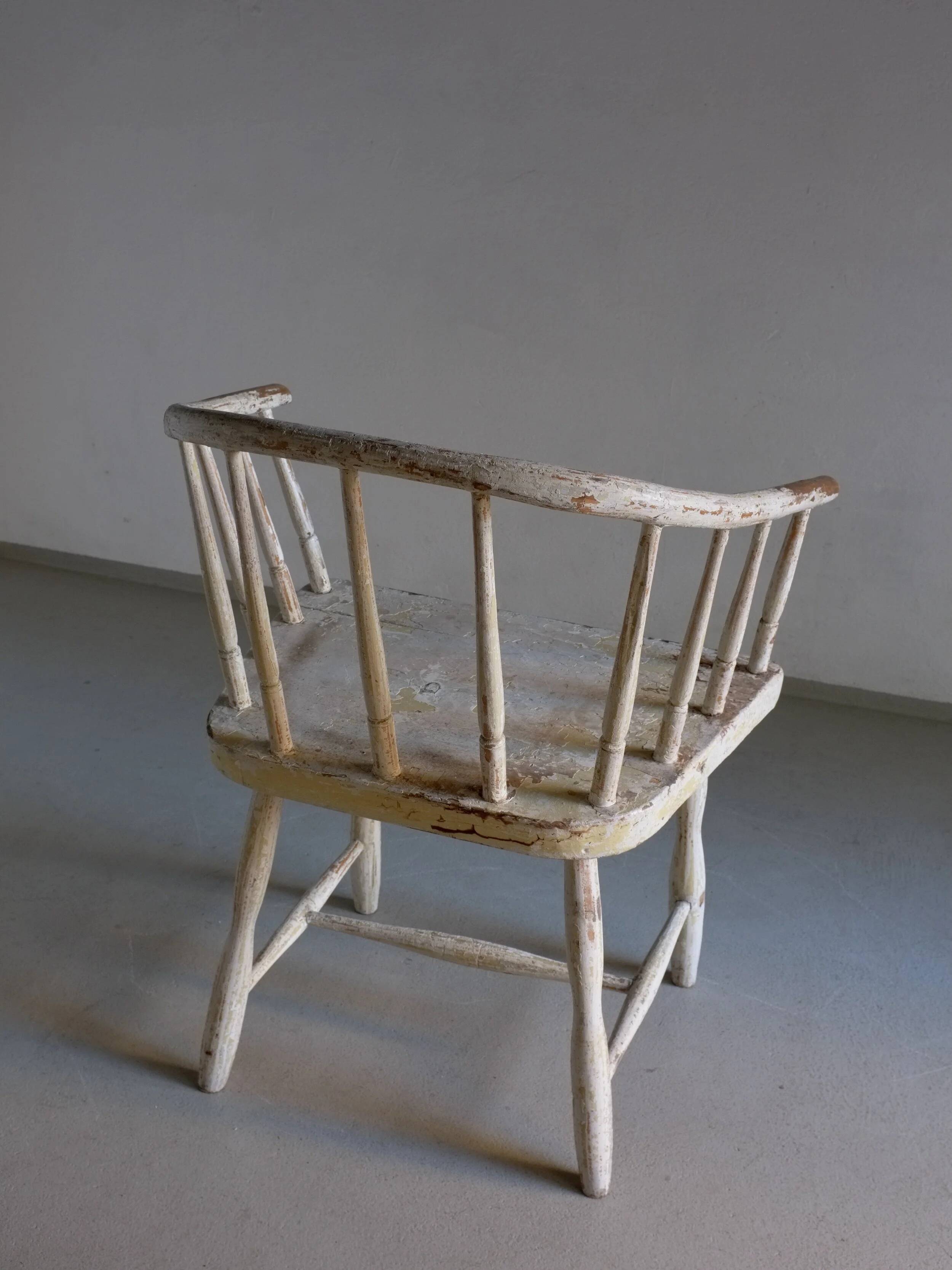Wabi sabi white armchair | Latvia | 1900s