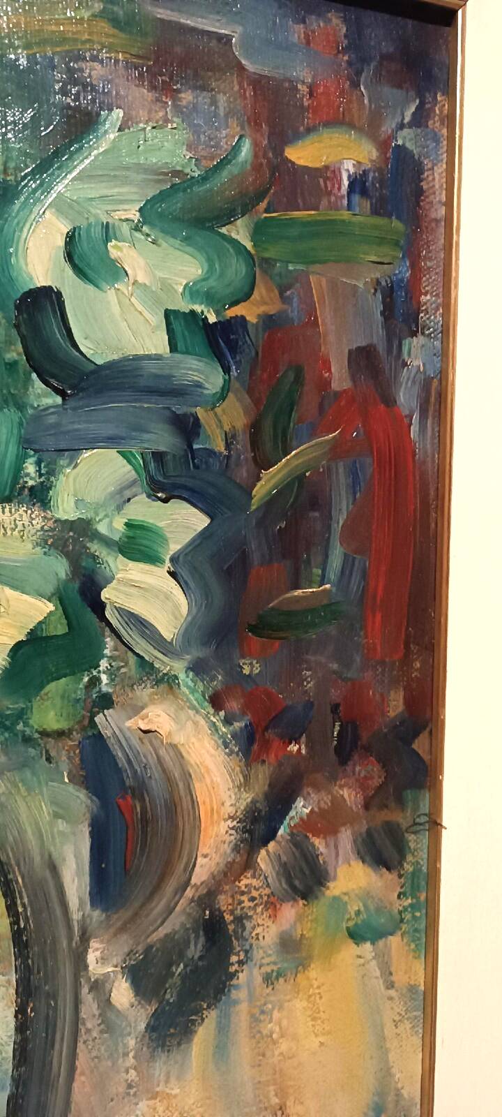 Oil painting on canvas by Enzo Pregno. (Alexandria, Egypt, 1898 - Florence, 1972)