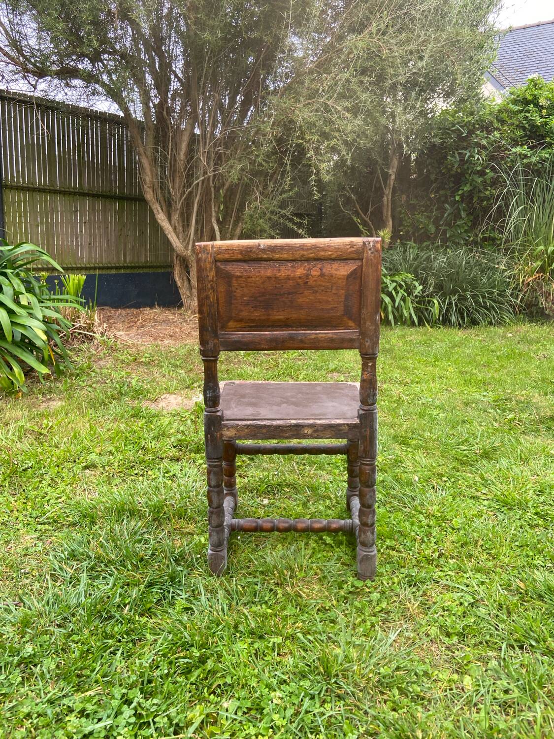19th century turned wooden chair