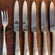 SFAM silver metal dessert or cheese set