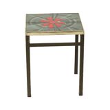 Vintage Square Ceramic Plant Table Tile Table Sixties