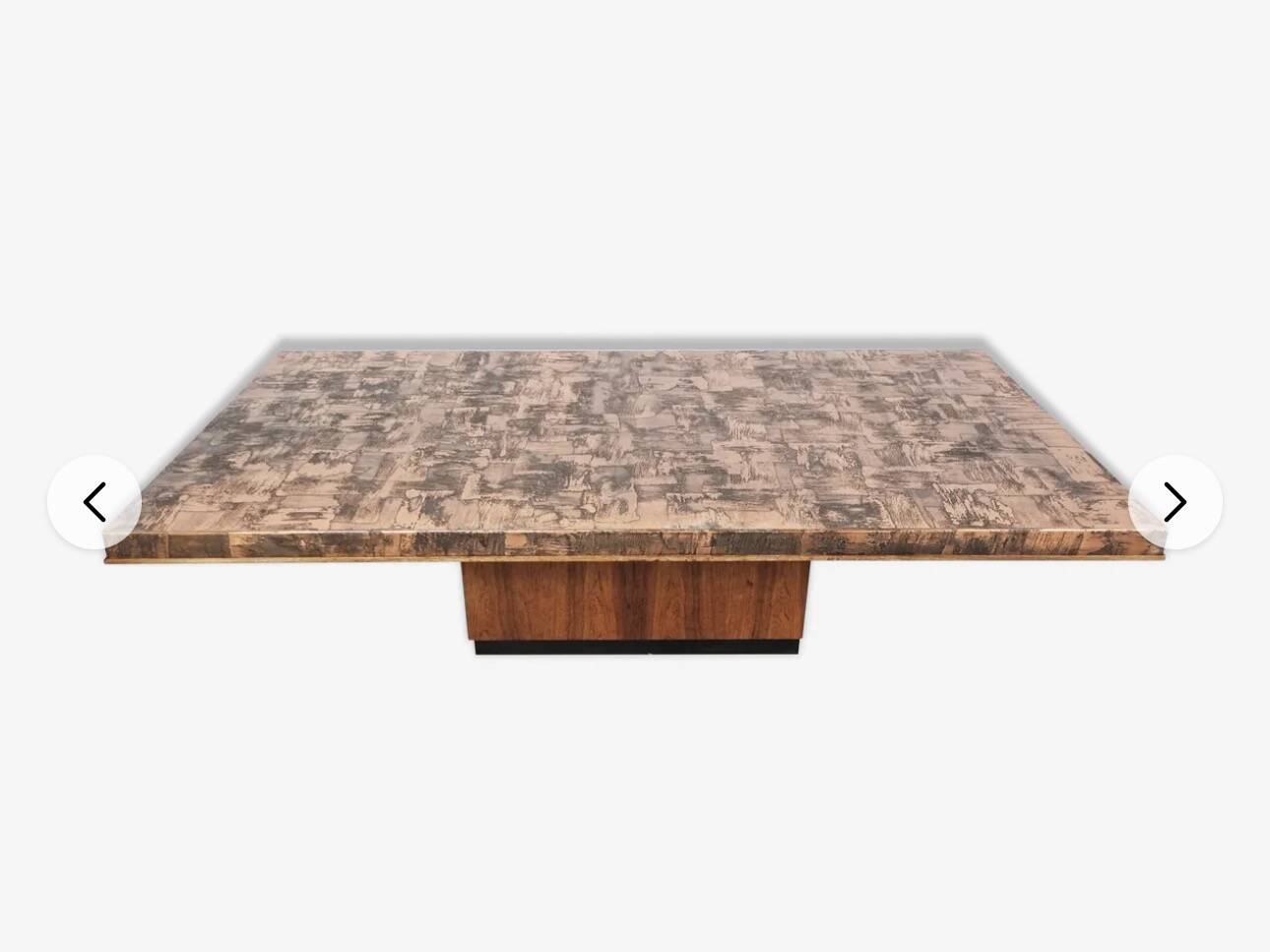 Brutalist table from the 1970s.