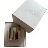 Orly egg cup in silver metal from the christofle brand