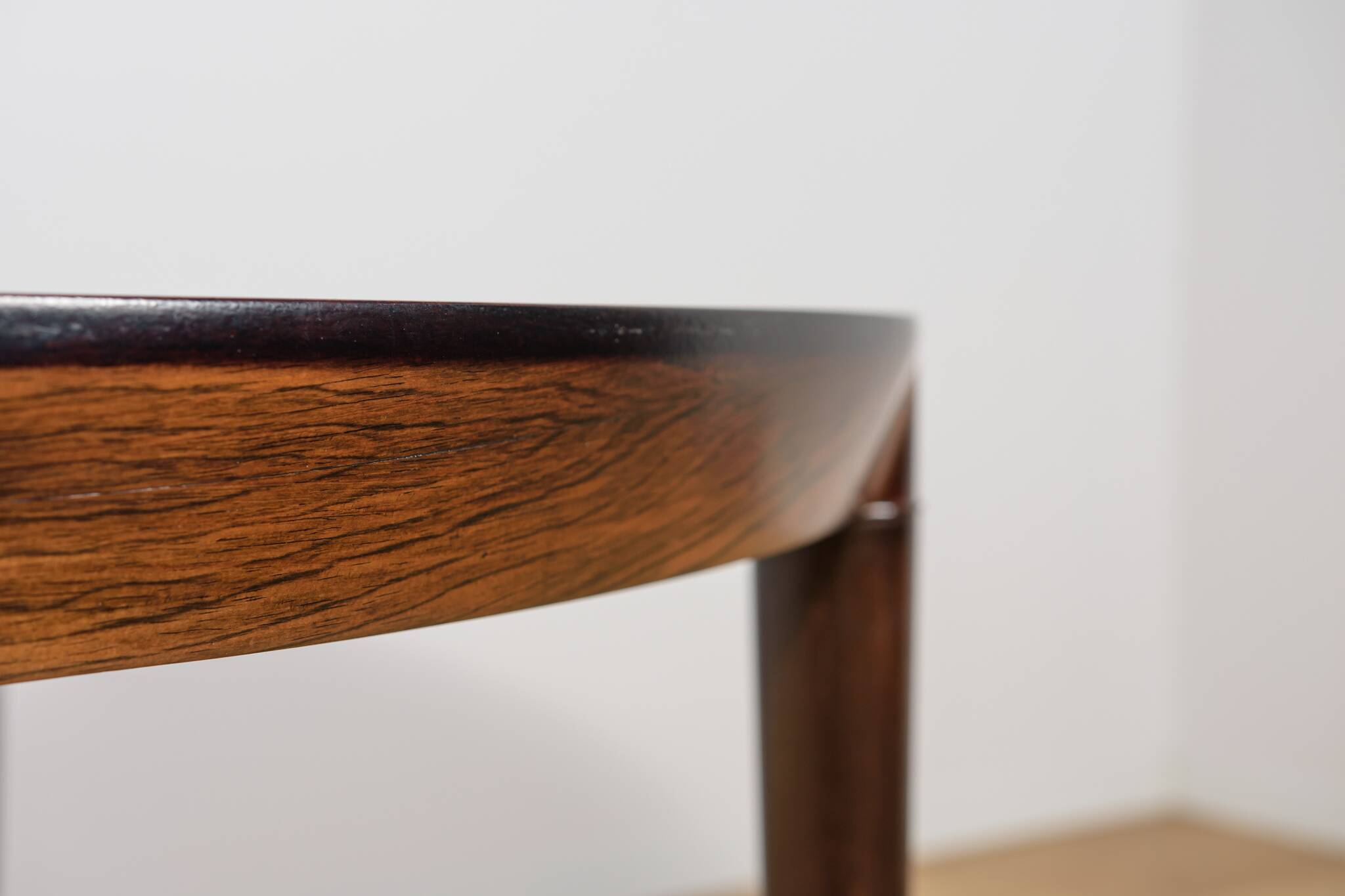 Mid-Century Round Rosewood Dining Table Model 71 by Severin Hansen for Hasl