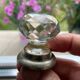 Pair of antique faceted cut crystal handles