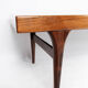 Coffee table in rosewood with blue tiles designed by Johannes Andersen, 1960s