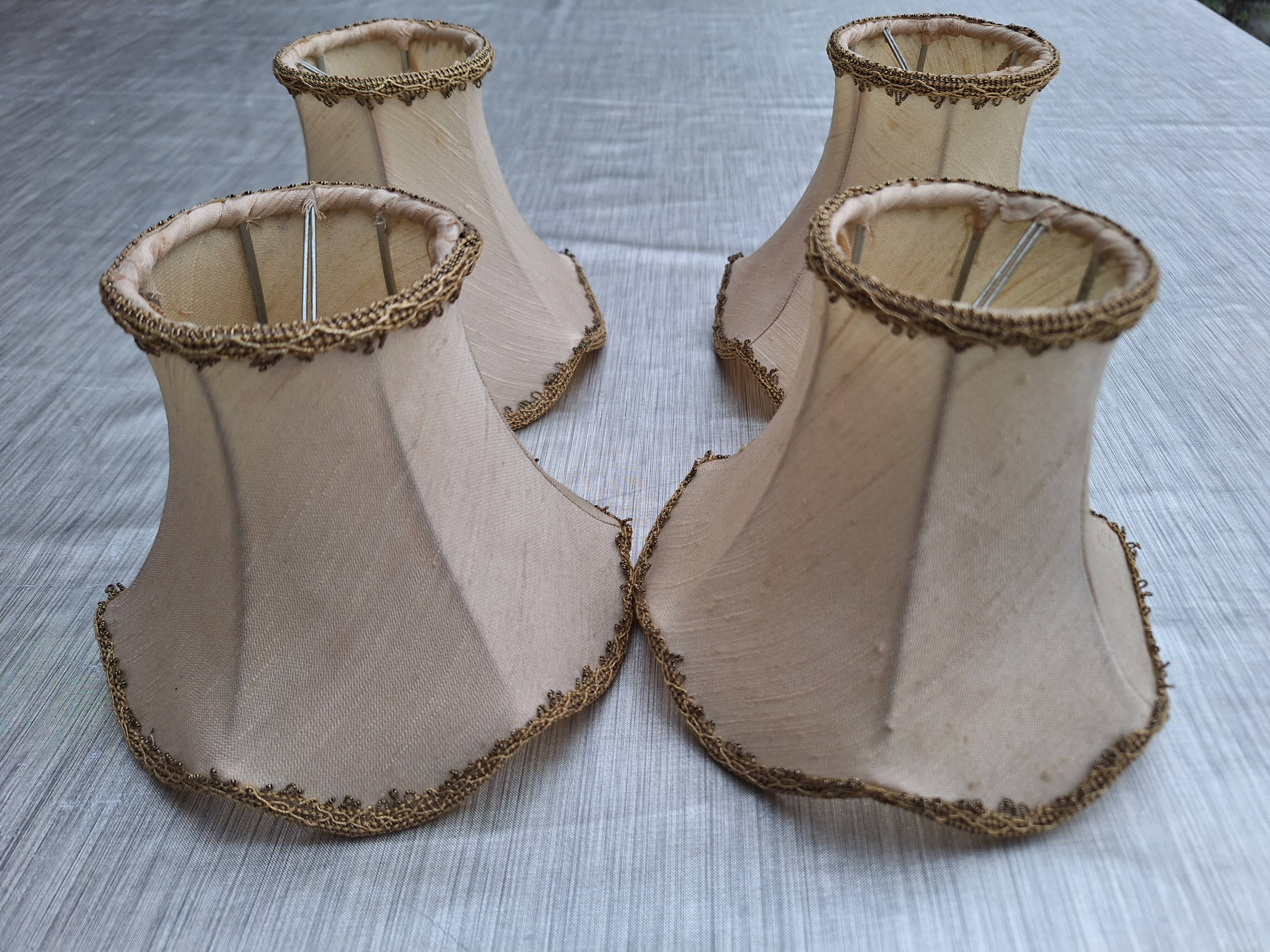 Set of 4 vintage lampshades