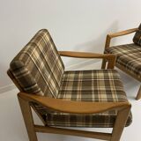 Vintage teak armchairs