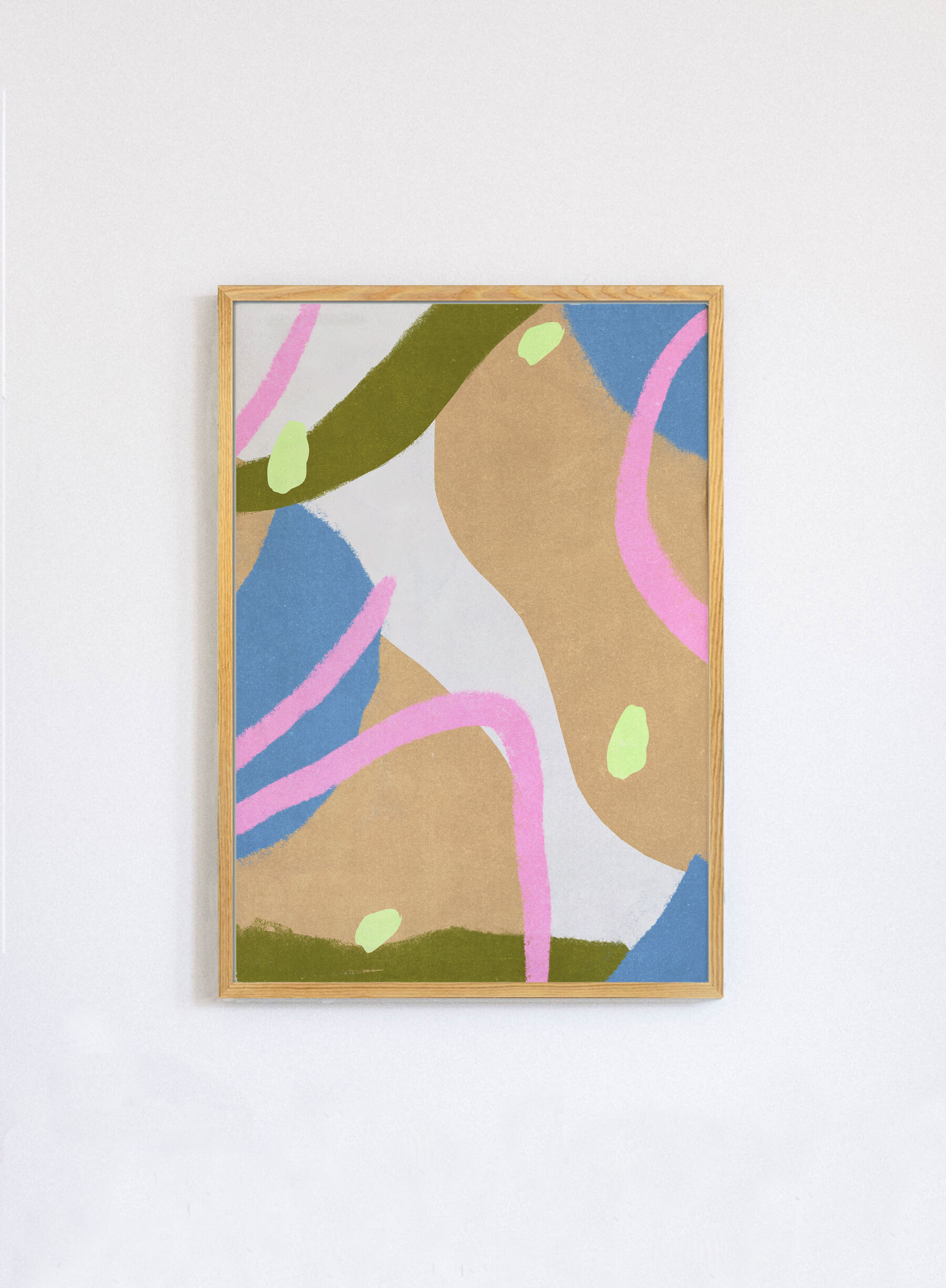 summer vibe abstract illustration fine art print