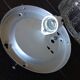 Square ceiling lamp in bulled glass 60/70s