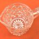 Milk jug / Cream Transparent glass with diamond point