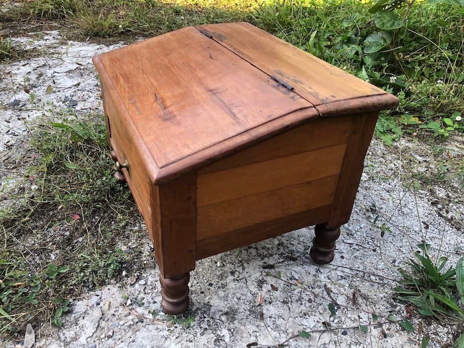 Antique teak writing desk