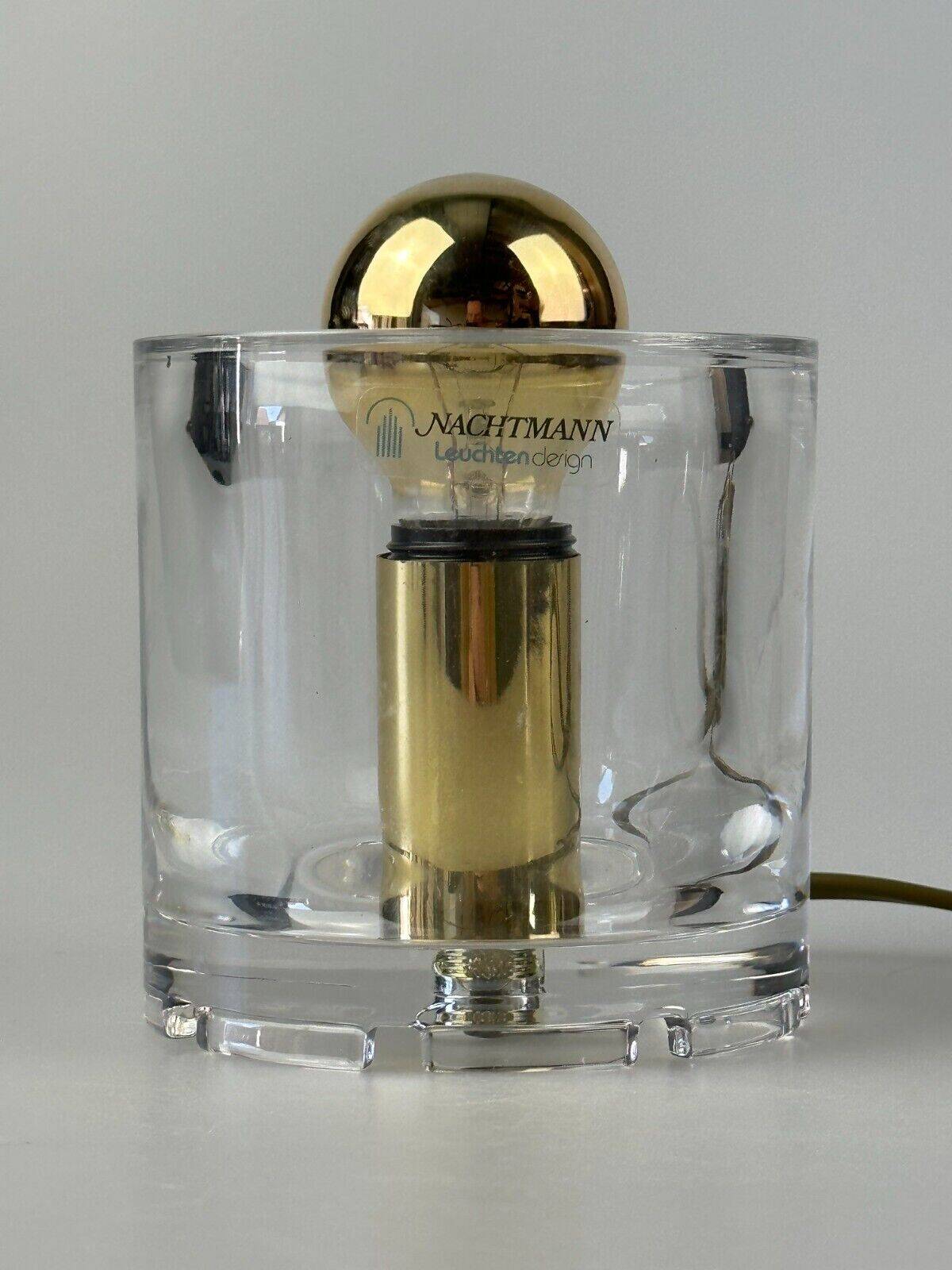 60s 70s table lamp Nachtmann Leuchten Germany Ice Cube Space Age design