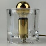 60s 70s table lamp Nachtmann Leuchten Germany Ice Cube Space Age design