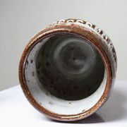 Vintage owl pot in glazed stoneware by Alain Granet, Vallauris 1960s-1970s.