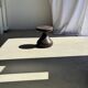 Pawn Brown - Stool, side table in the shape of a brown pawn.