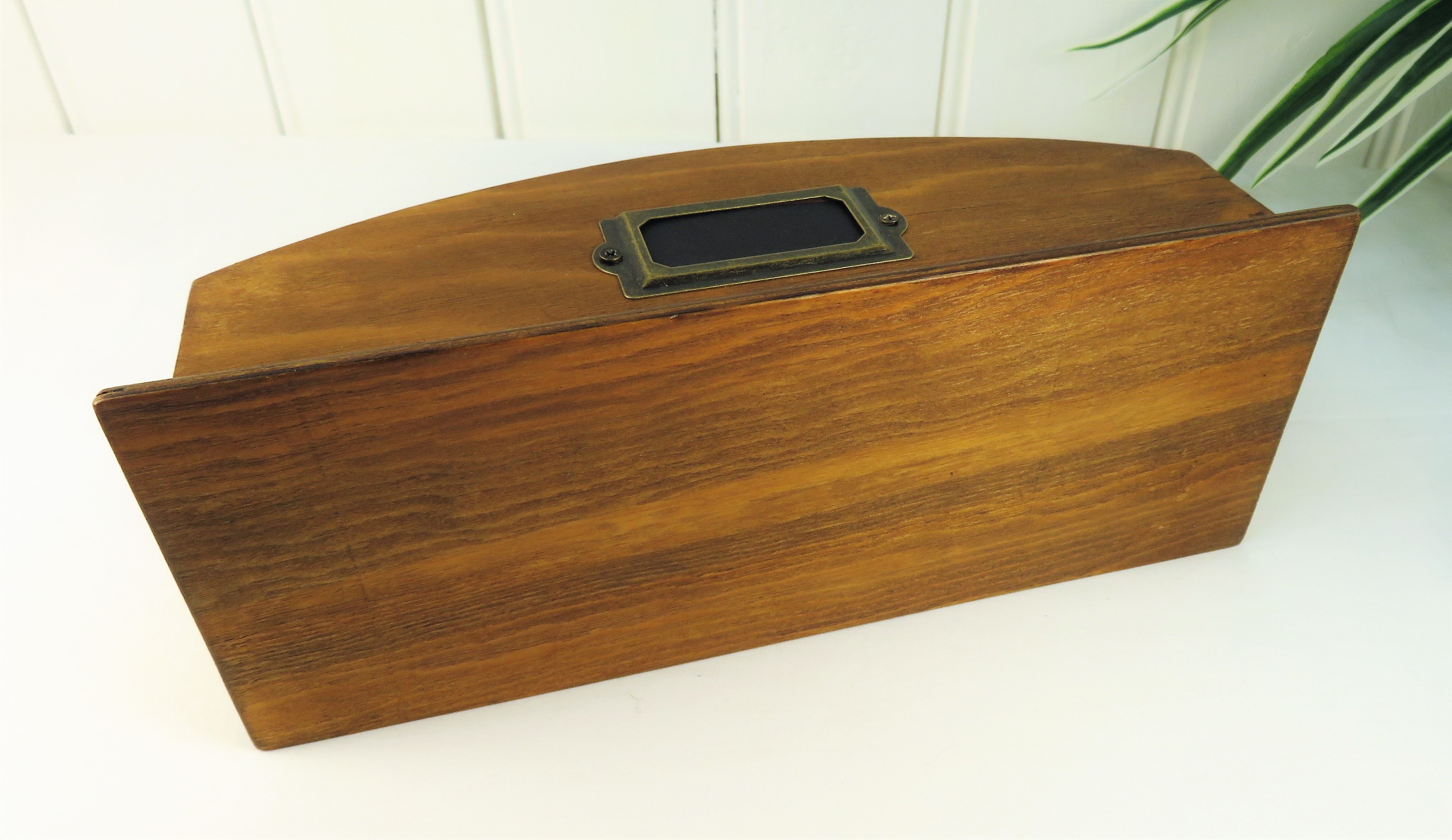 Wooden desk organizer