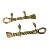 Valenti XL bronze rope knot door handles, Spain, 1980s