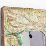 Decorative plaster mirror from the 70s