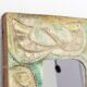 Decorative plaster mirror from the 70s