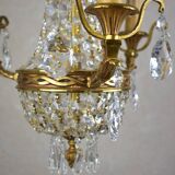 Beautiful chandelier with tassels.