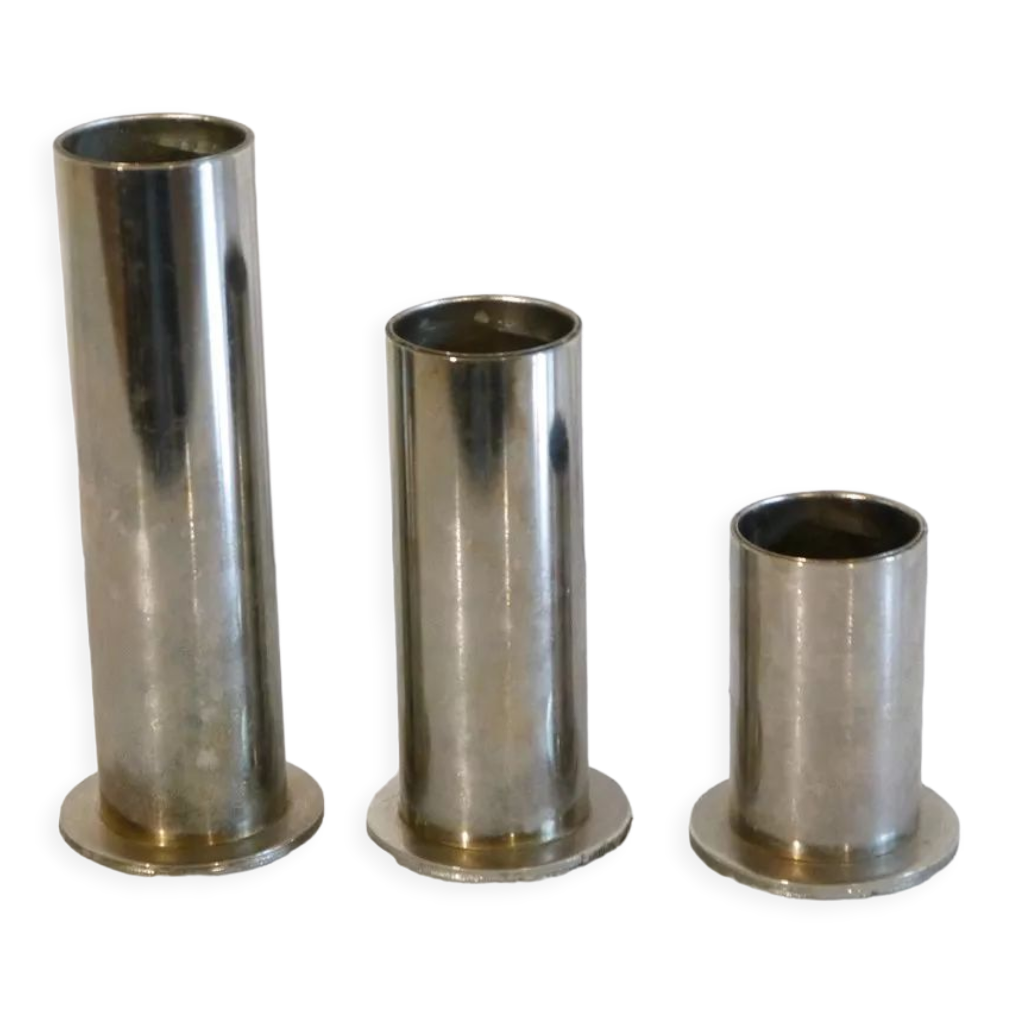 Set of vintage Scandinavian candle holders 1970