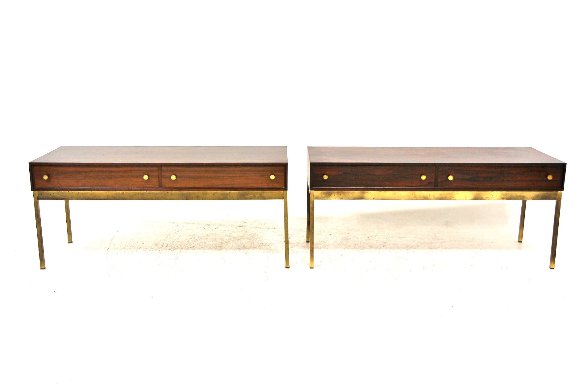 Set of 2 rosewood consoles, Poul Nørreklit, Denmark, 1970