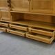 Solid oak wardrobe by Guillerme et Chambron and ceramic by Danikowski 1950s