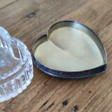 Crystal and silver jewelry box.