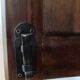 Curved wooden corner unit