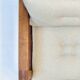 Solid oak seating ensemble rebuilt in 100% virgin wool — two sofas and loun