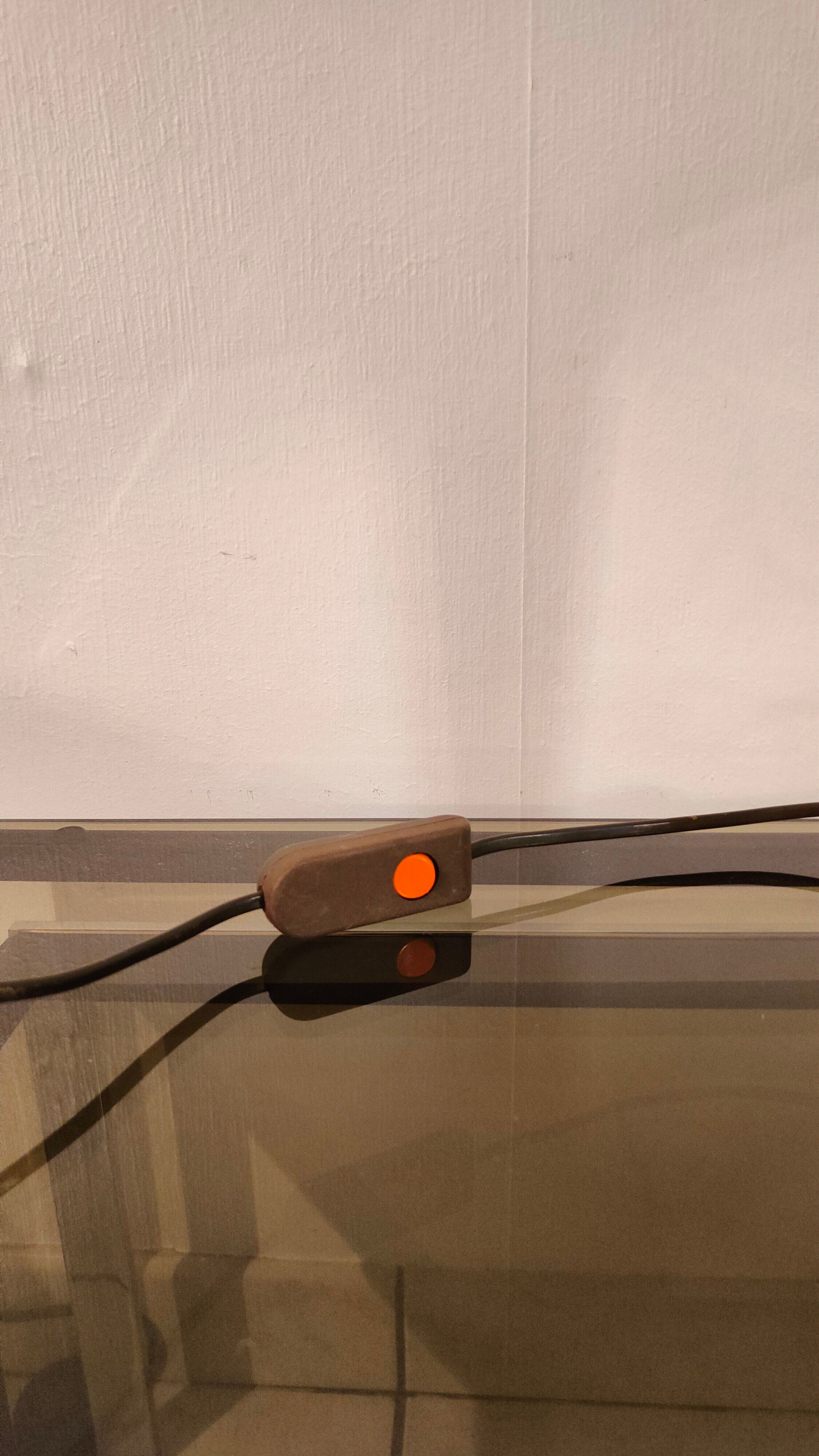 Lampe champignon 1970 chromé et or patiné