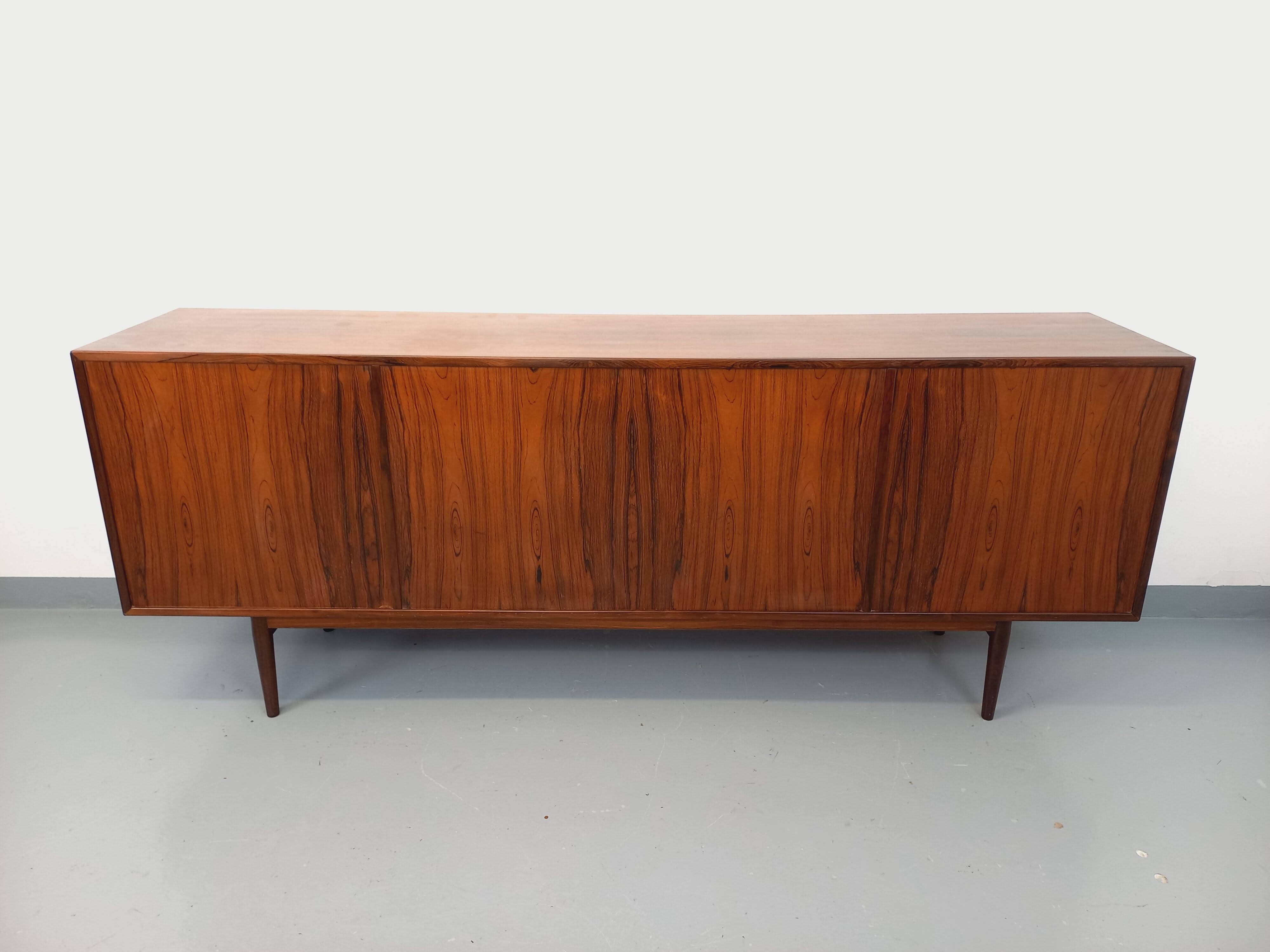 Vintage Scandinavian enfilade by Danish designer Arne Vodder in rosewood.