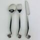 12 couverts "spirales" Jean Dubost en inox, vintage