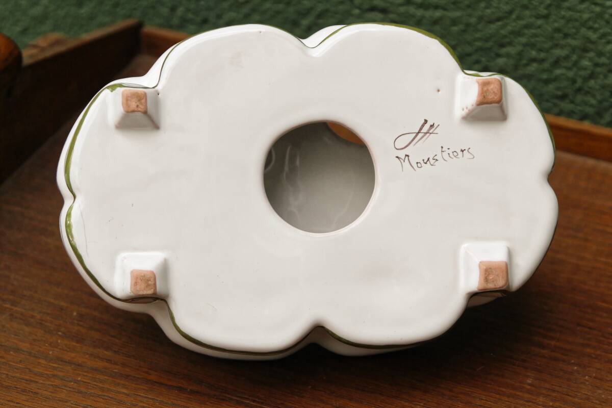 Moustiers earthenware egg service