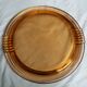 salmon-colored rosaline glass tray or dish